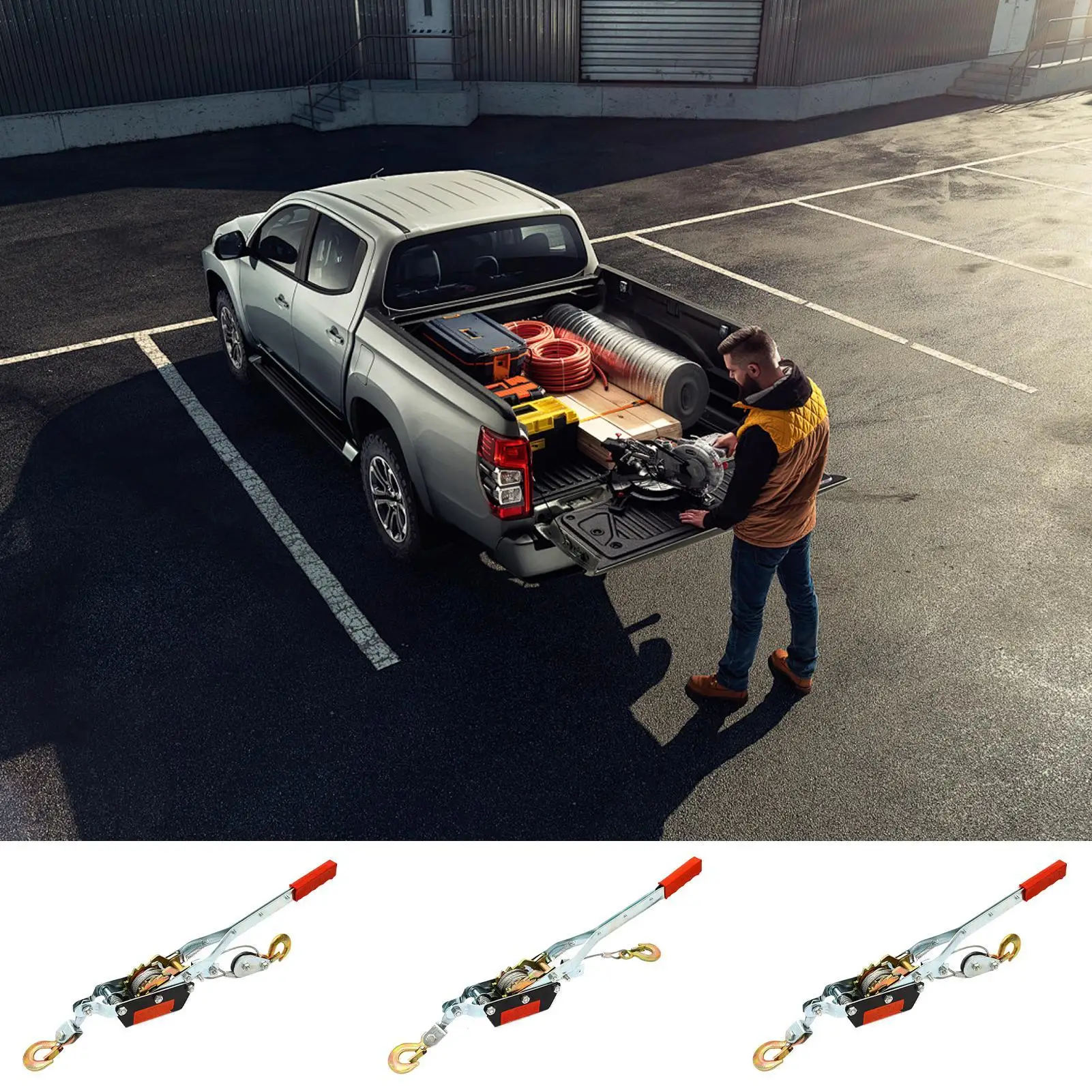 Winch Cable Puller Manual Steel Wire Rope Stretcher Cable Puller Tool For Pulling Crimping Garden Bailing Installation Framing