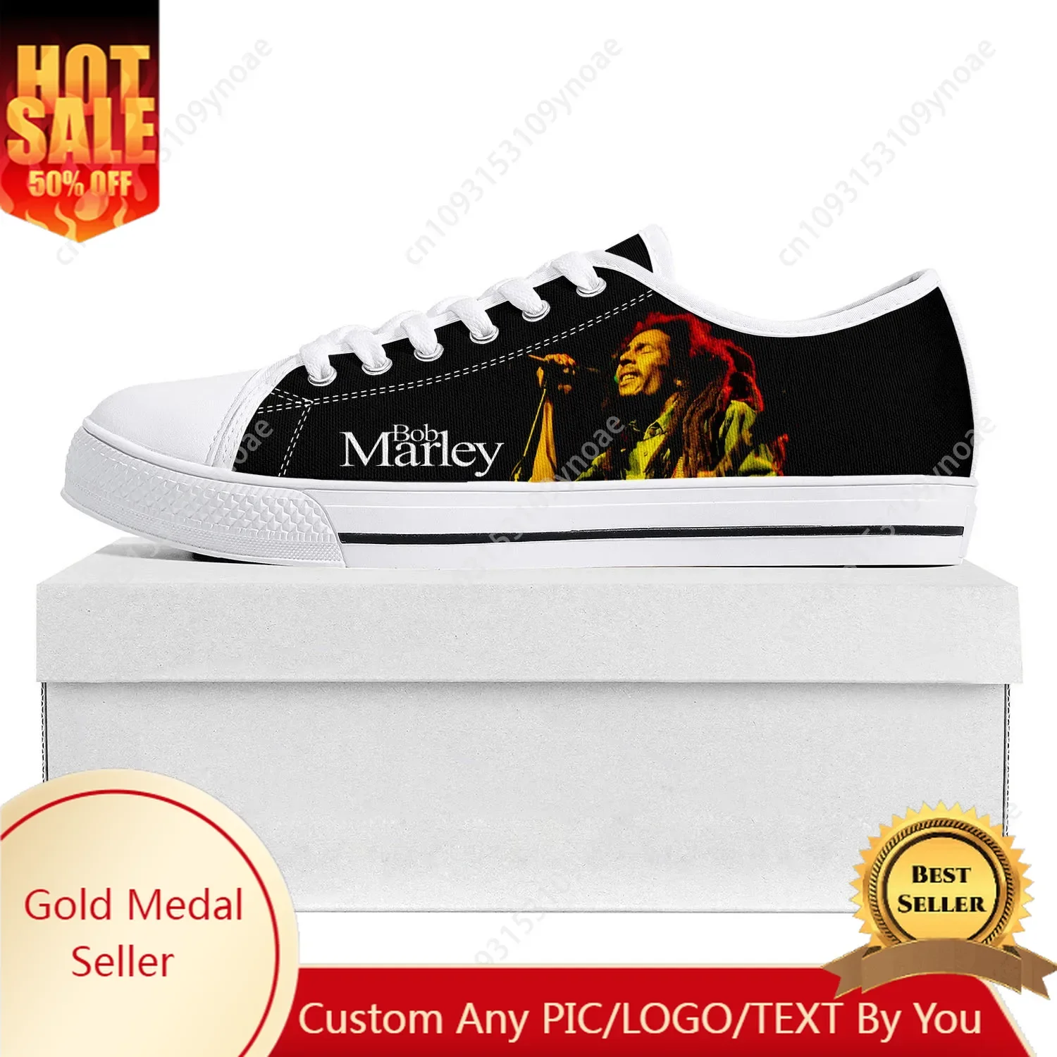 

Reggae Rock Music Star Bob Marley Low Top High Quality Sneakers Mens Womens Teenager Canvas Sneaker Couple Shoes Custom Shoe