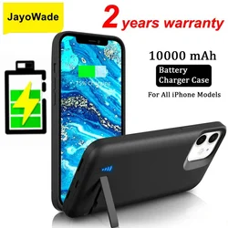 Etui zasilające 10000 mAh do iPhone'a 16 Pro 15 Pro Max 14 Plus 13 12 Mini 11 X XR XS 6 6S 7 8 Plus SE 2020 Etui na baterie Ładowarka Bank