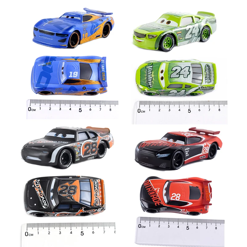 Cars 3 Pixar Cars 2 Lightning McQueen Mater Sheriff Legierungsmetall-Modellautos 1:55 Metallspielzeugfahrzeuge Jungen Kinder Geschenke Spielzeug – Detail 2