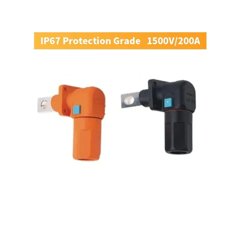 200A Through Wall Terminal Block Single Core Energy Storage Connector 120A Waterproof 35/50mm2 Lithium Battery Plug Sokcet