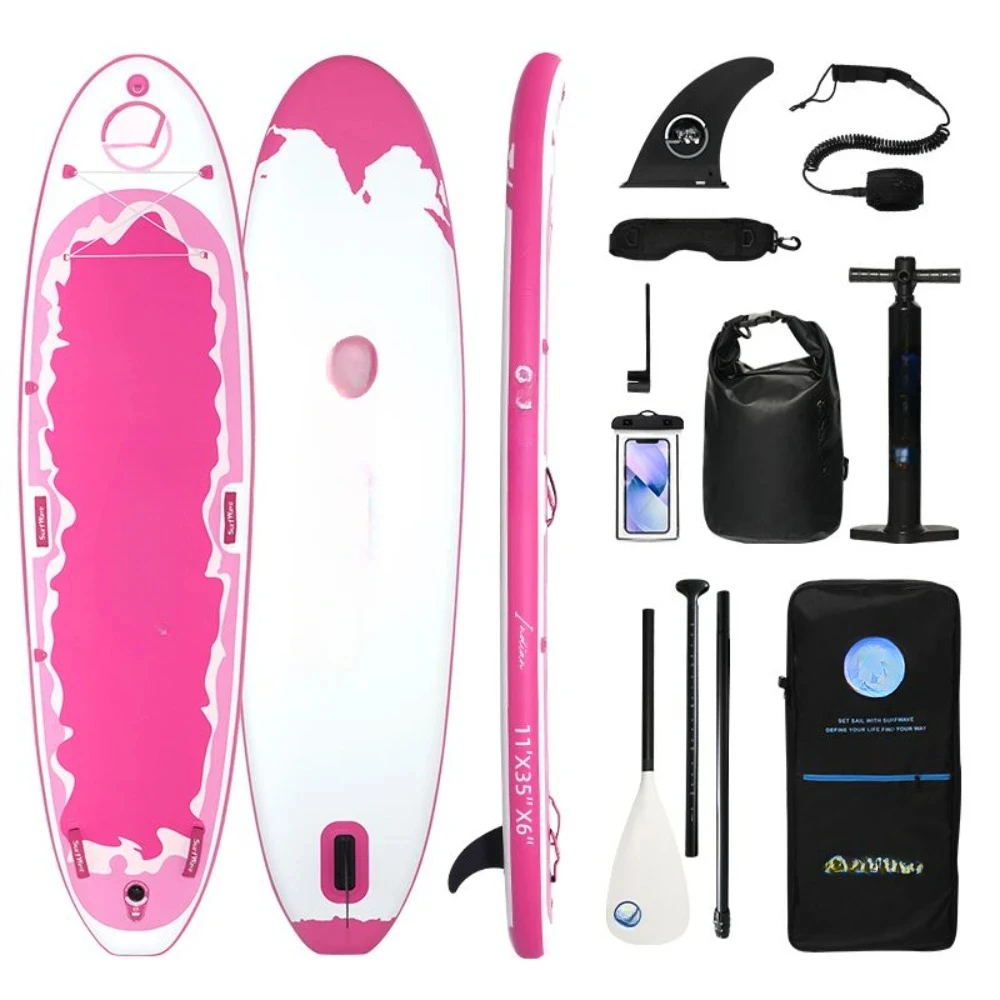 

Inflatable Stand Up Paddle Board 11'x34"x6" with Accessories ,suitable for The Wide Range of Waters,