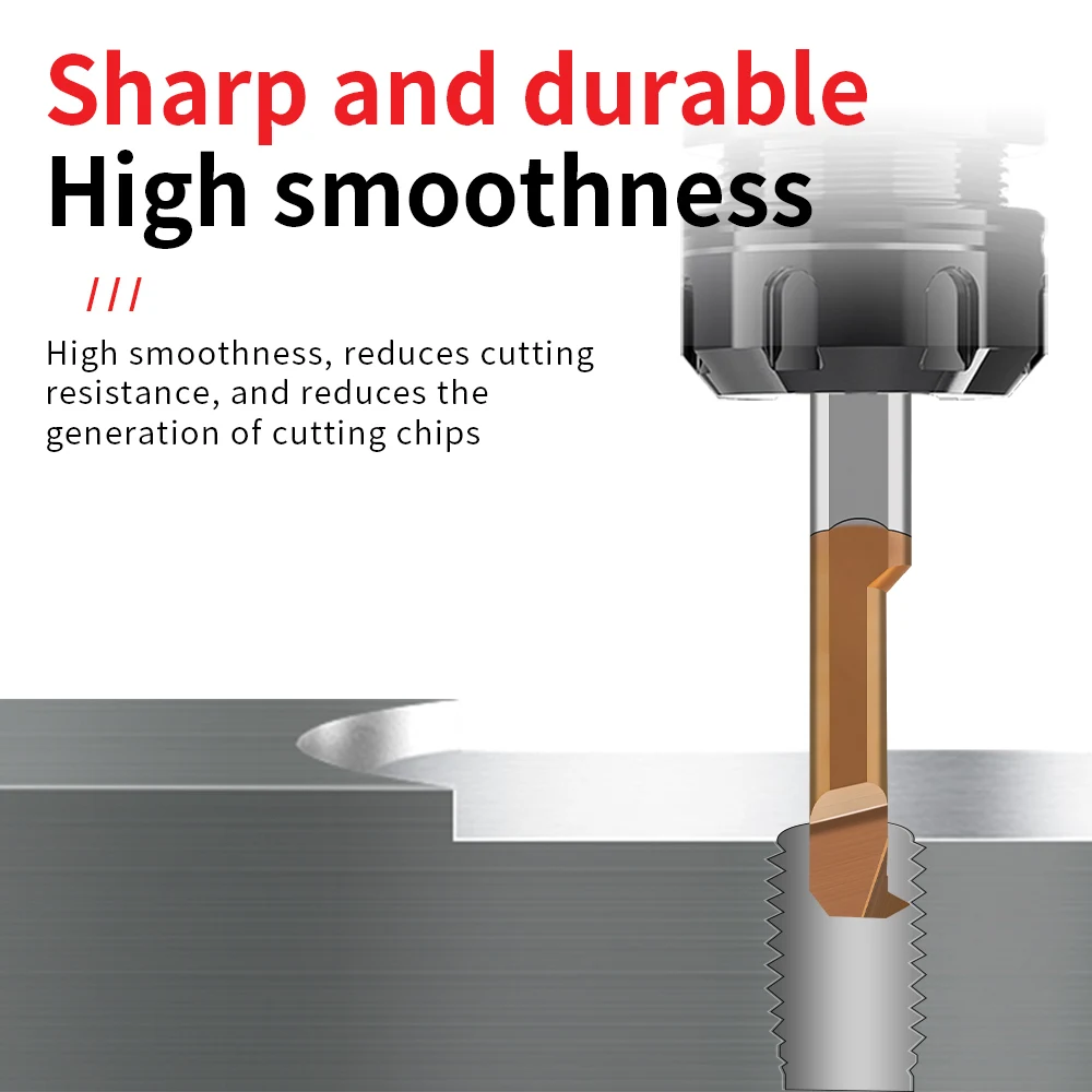 Imagem -03 - Maximtools-fresa para Torno Interno Fresa Metal Duro para Rosqueamento de Ranhuras Mir3 e Mir4