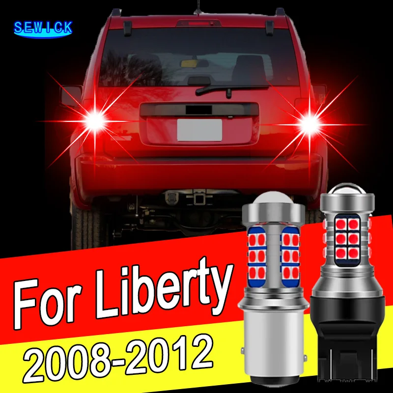 2pcs LED Brake Light Bulb Accessories For Jeep Liberty KK 2008 2009 2010 2011 2012