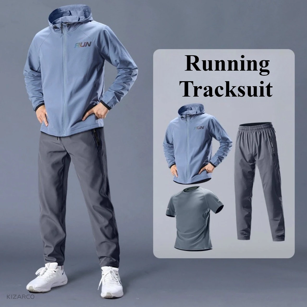 Outdoor Running Man Sports Set Gym Spring Sportswear Sweatsuit Tracksuit Football Clothing Jogging Suit Training Wear Fitness