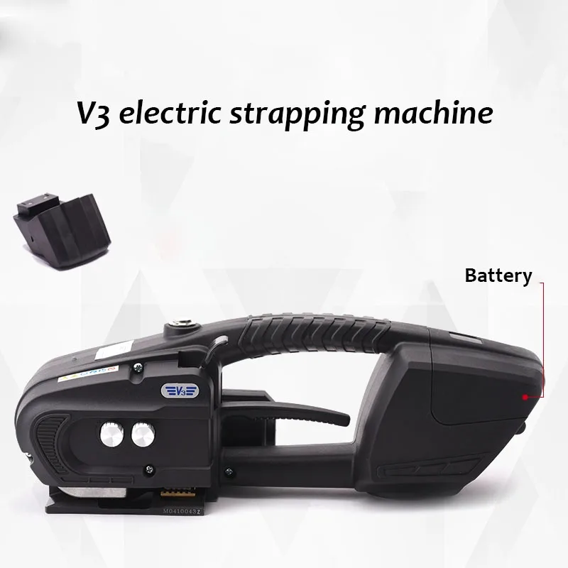 

Rechargeable Strapping Machine PP/PET Plastic Steel Belt Tensioner Buckle Free Hot Melt Portable Electric Strapping Machine