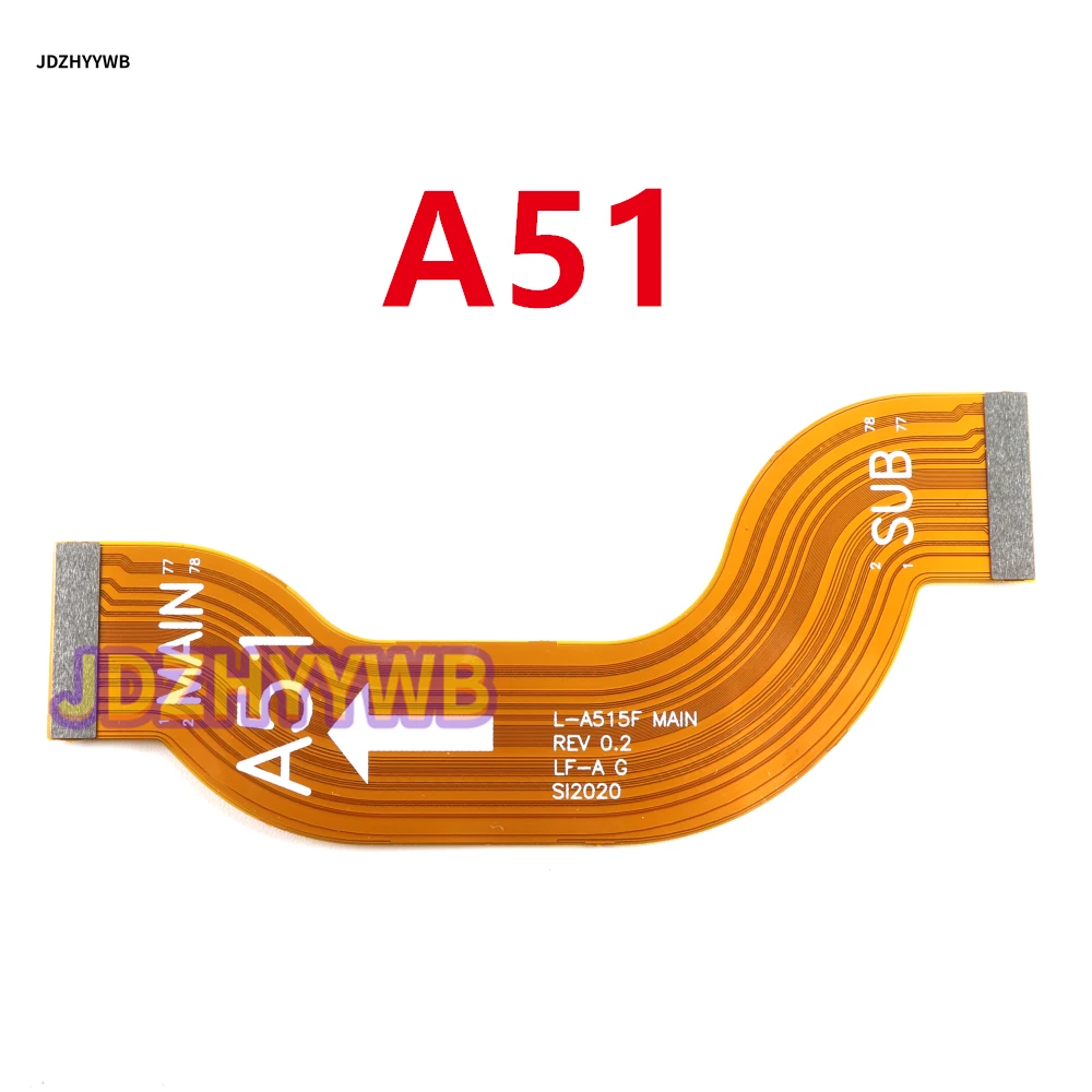 For Samsung Galaxy A51 A515 A515F Mainboard Connector USB Charging LCD Display Main Board Flex Cable