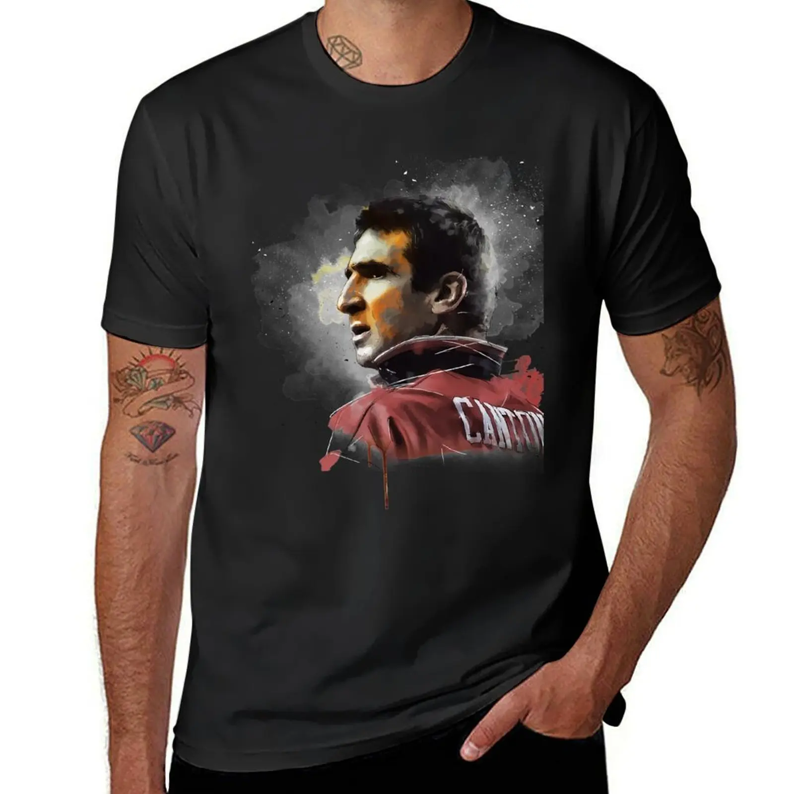 Eric Cantona Painting T-Shirt graphics Funny t-shirts mens funny t shirts