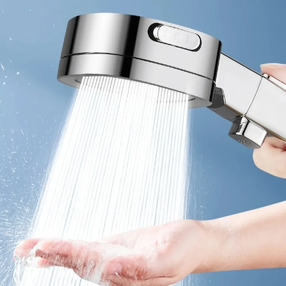 

1pc High Pressure Shower Head 3-Modes Water Saving Water Massage Sprayer Adjustable Square Shower Nozzle Bathroom Accessories