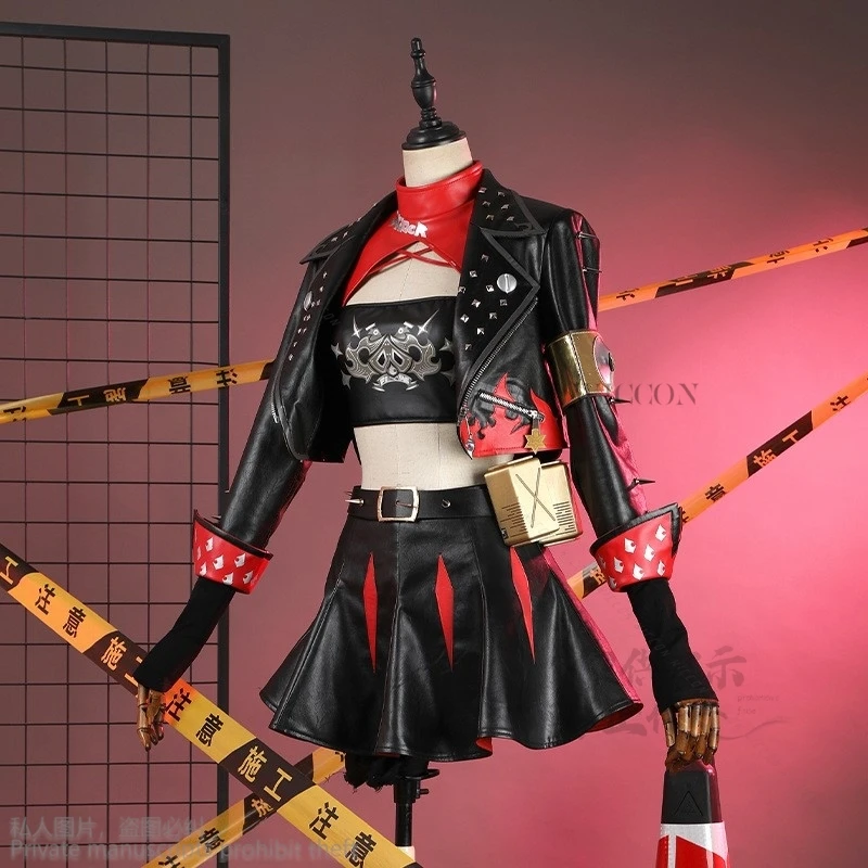 Disfraz de Anime Zenless Zone Zero Burnice Whita para mujer, traje de juego, uniforme encantador, Cosplay, fiesta de Halloween, juego de rol, pelucas