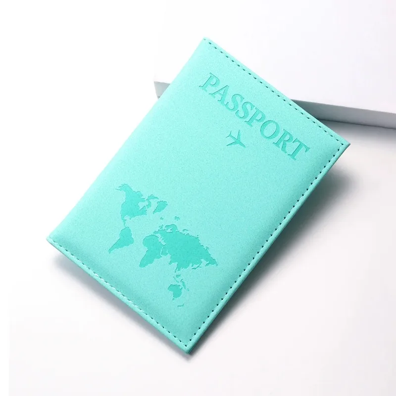 Accessoires de voyage pour plan aérien, porte-passeport, couverture d\'identité, carte bancaire portable, affaires, étui portefeuille en PU, cadeau