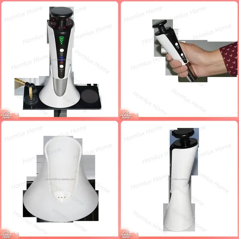 Portable RF Beauty Device 448KHz Radio Frequency LED Light Therapy for Skin Tightening Wrinkle Reduction Face Lifting Anti