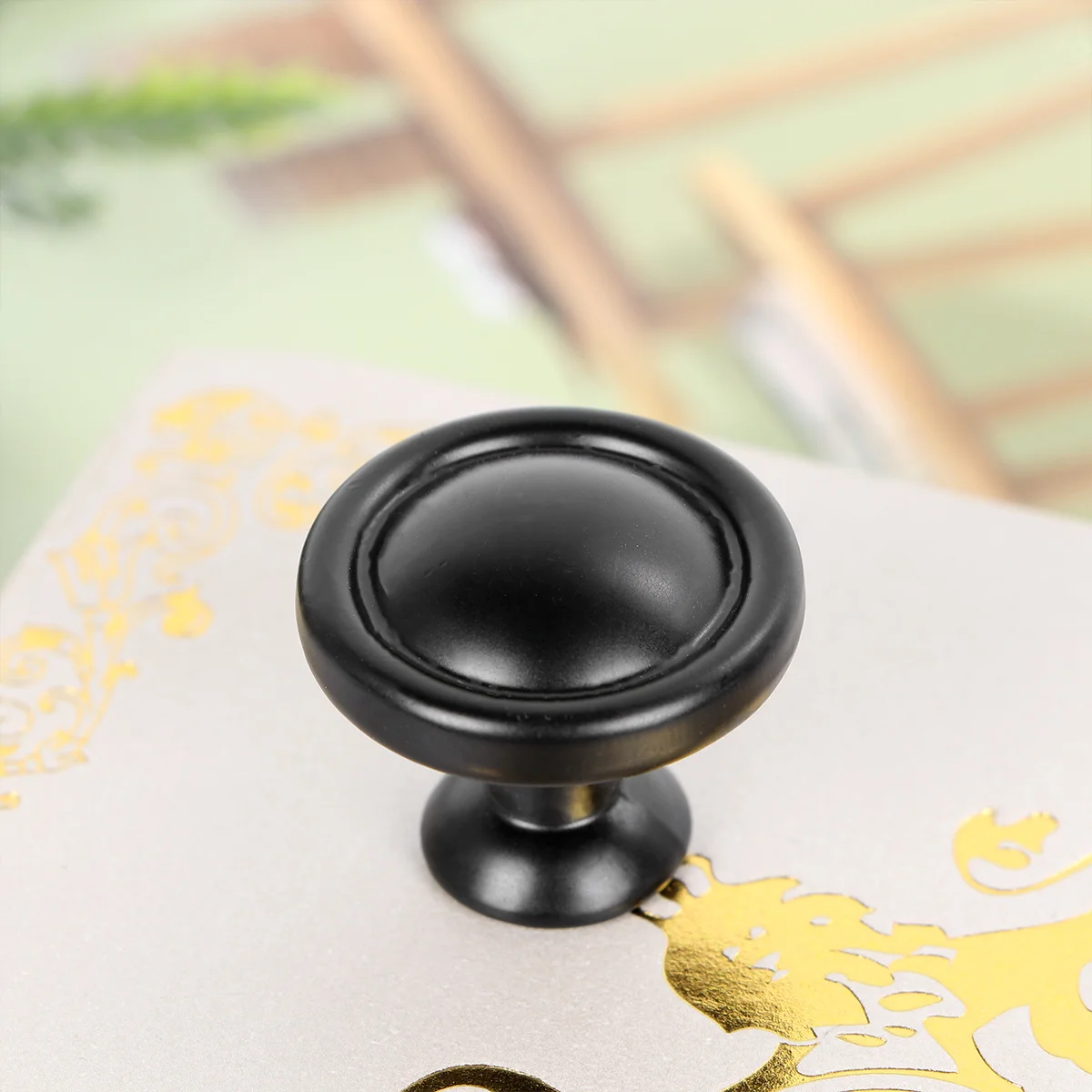 

12Pcs Vintage Round Wardrobe Pull Cabinet Knobs Matte Black Alloy Door Handles Kitchen Drawer Cupboard Pulls Door Round Handle