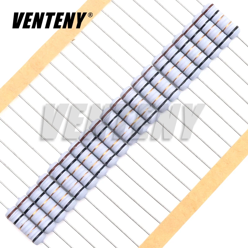 20szt 2W 5% Rezystor drutowy Bezpiecznik Opór uzwojenia 0,1R 0,05 0,1 0,22 0,33 0,47 0,5 1 2,2 3 4,7 5,1 6,8 10 22 47 51 100 ohm