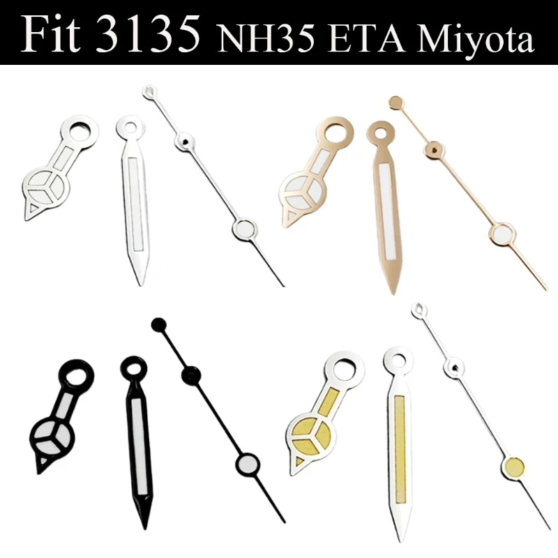 

3135 Watch Hands Green Luminous Fit 3135 NH35 NH36 ETA2824 2836 Miyota 8215 8205 821A Mingzhu DG2813 3804 Automatic Movement