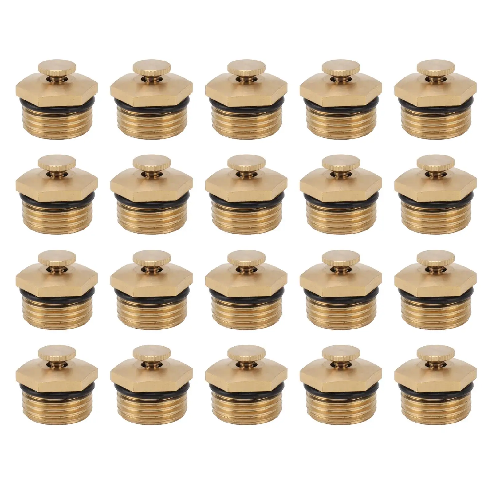 

Регулируемые латунные насадки для запотевания, 20 шт., 1/2-дюймовые спринклерные охлаждающие распылители для сада, распылительная система для удаления пыли на газоне