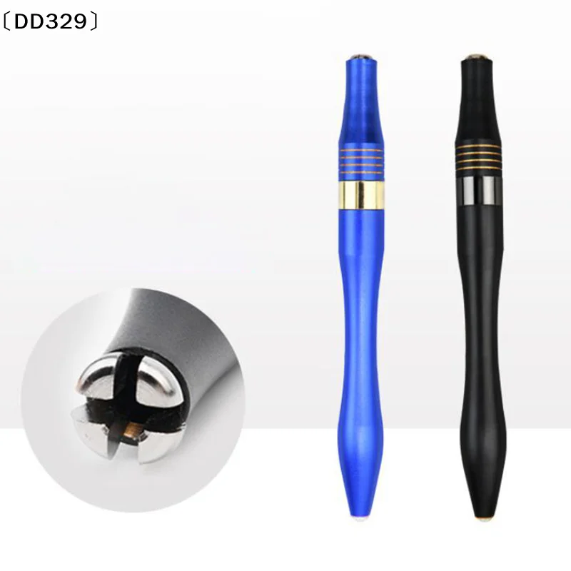 

Аксессуары для перманентного макияжа: сине-черная ручка для микроблейдинга из алюминиевого сплава для татуажа бровей и губ〔DD329〕