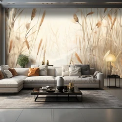 Photo Wallpaper Chinese Village Reed Scenery Murals Living Room TV Sofa Study Backdrop Wall Painting Papel De Parede 3D Sala