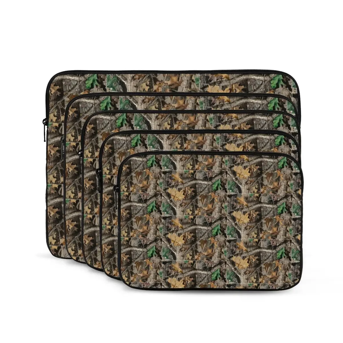 Sacoche pour ordinateur portable CamSolomon, véritable camouflage de chasse aux arbres, étui antichoc pour tablette, 10 ", 12", 13 ", 15", 17"