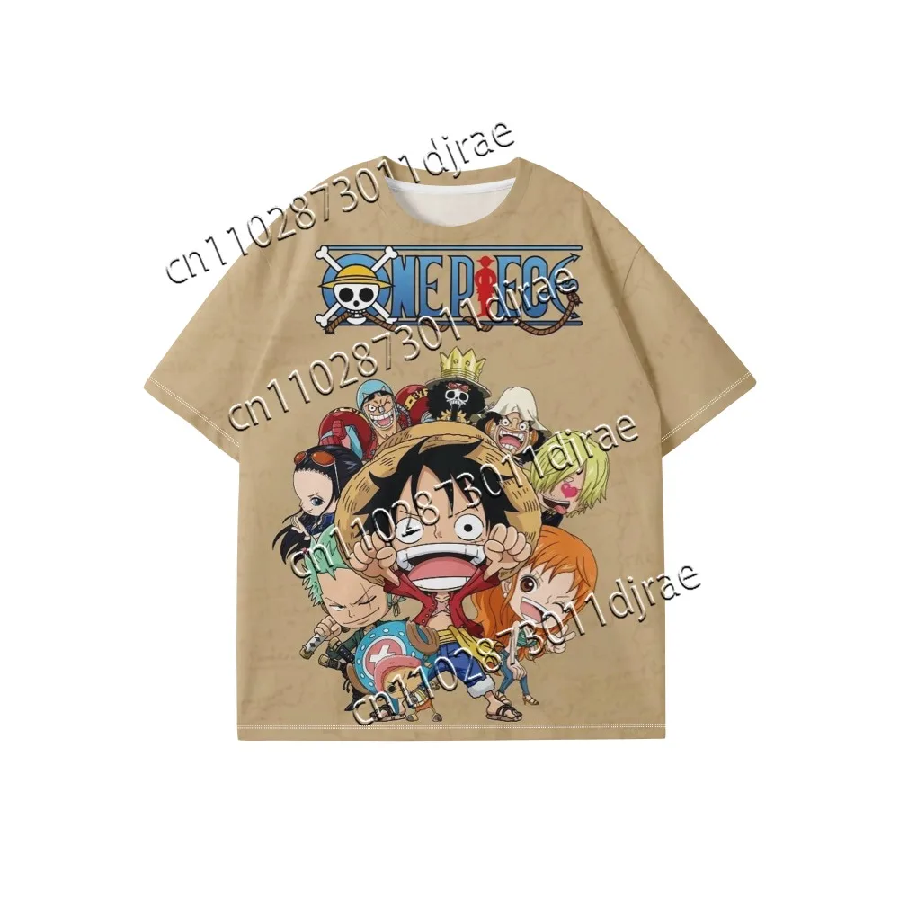 

25 Summer Trend Luffy Best Seller T-shirt 3D Printing Pattern T-shirt Comfortable Fast Drying Adult Children Same T-shirt