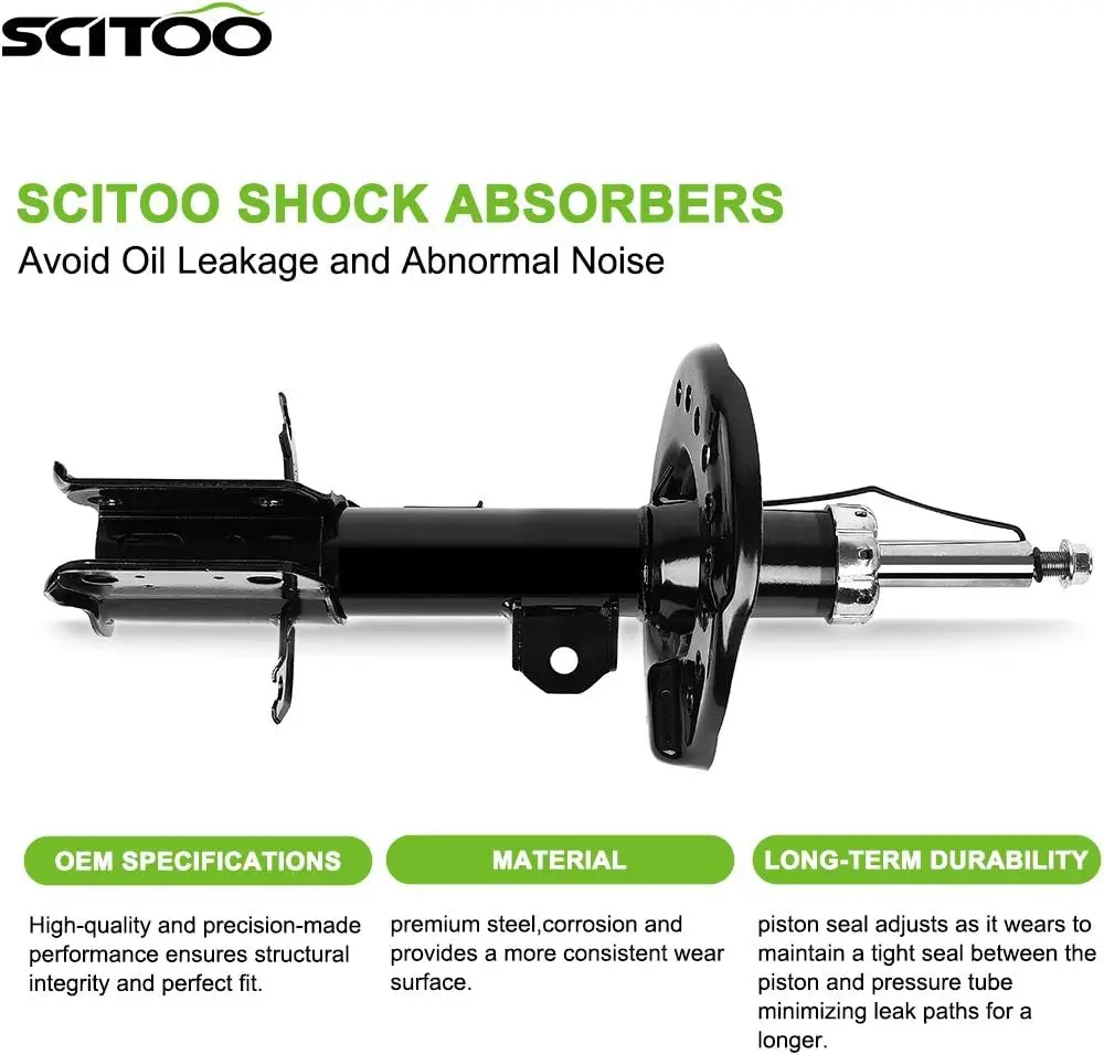 SCITOO Front Shocks Set of 2 for Sentra, Shocks Absorbers and Struts Fits 2013 2014 2015 2016 2017 2018 2019 for Nissan Sentra