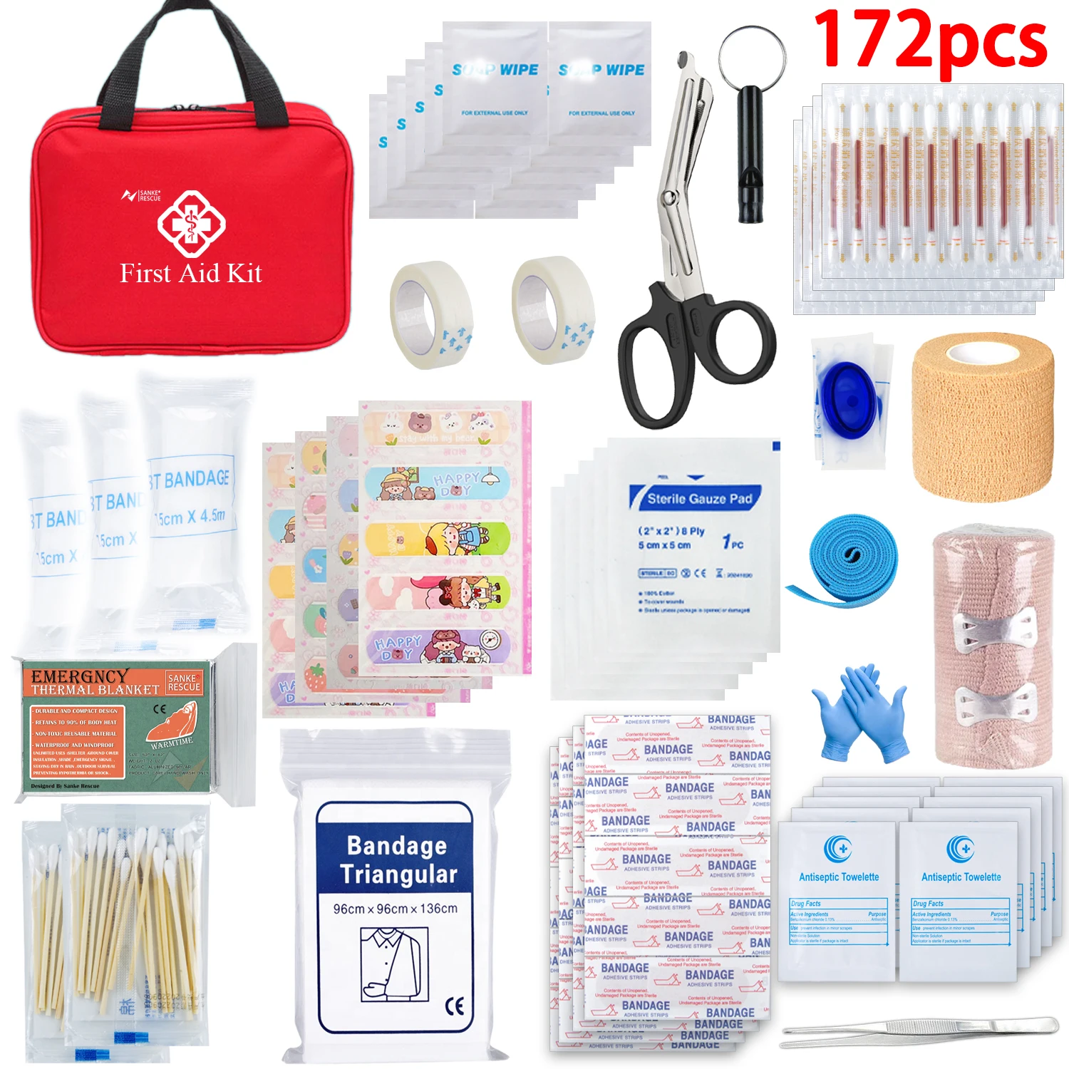 Artículos de supervivencia Kit de primeros auxilios médico táctico, bolsa Ifak, accesorios de enfermería, bolsa médica, equipo de autodefensa,