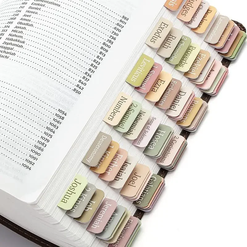 Bibel Index Label Morandi Color, Bibel Index Label Aufkleber, Buch Trennung Aufkleber – Detail 8