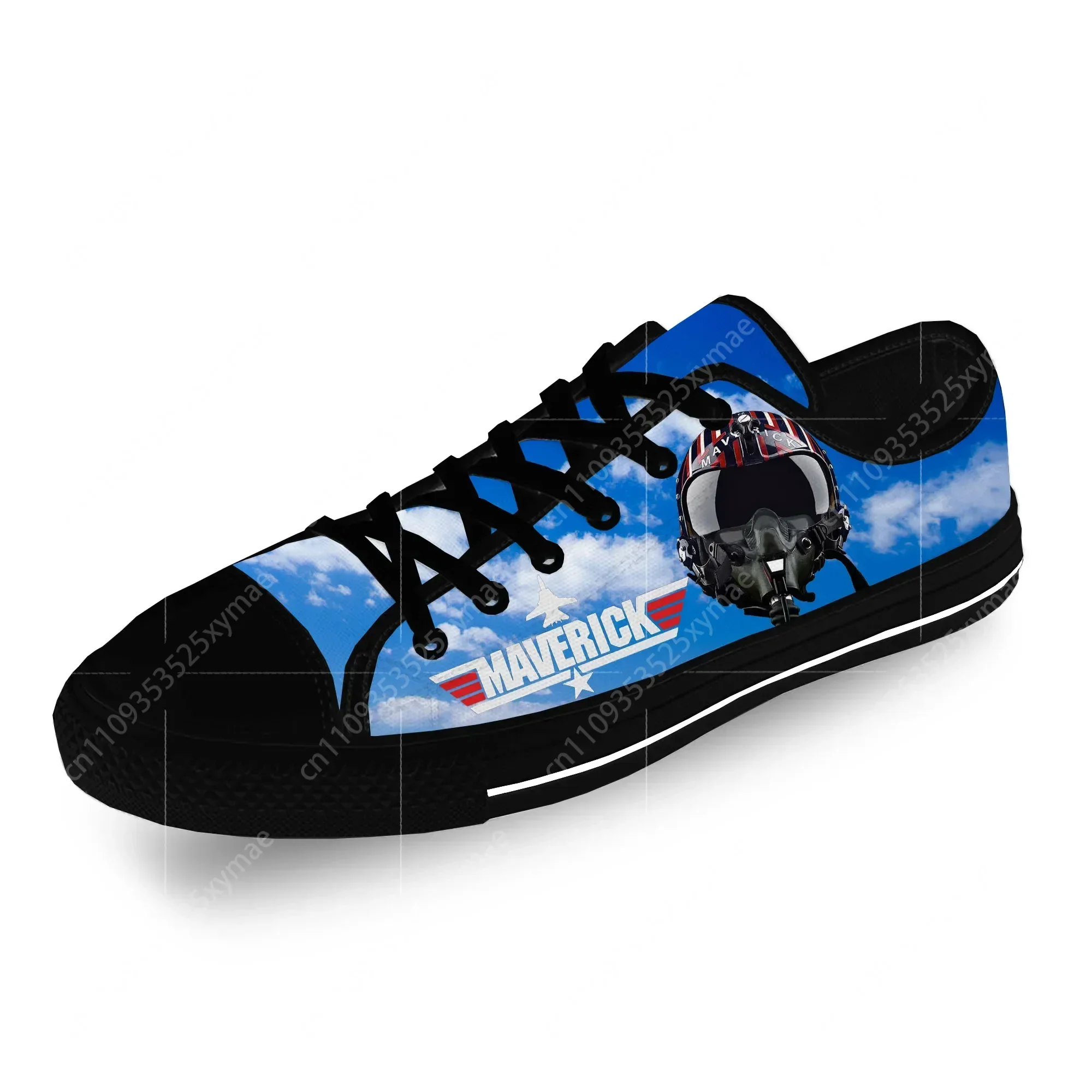 

Top Gun Maverick Low Top Sneakers Mens Womens Teenager Casual Shoes Canvas Running Shoes 3D Print Breathable Lightweight shoe
