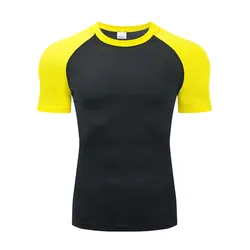 Compression Sport T Shirt Men Quick Dry Short Sleeve Sport Tee Tops Gym Fitness Shirt Training Running T-Shirt Men Rashgard