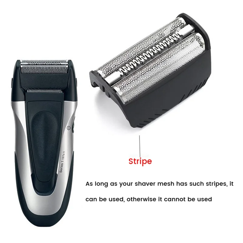 30B Razor Blade for Braun 310 5742 5743 195 197S 199,FIX400 4735 4736 4737 Replacement Shaver Mesh Cover Black image 2