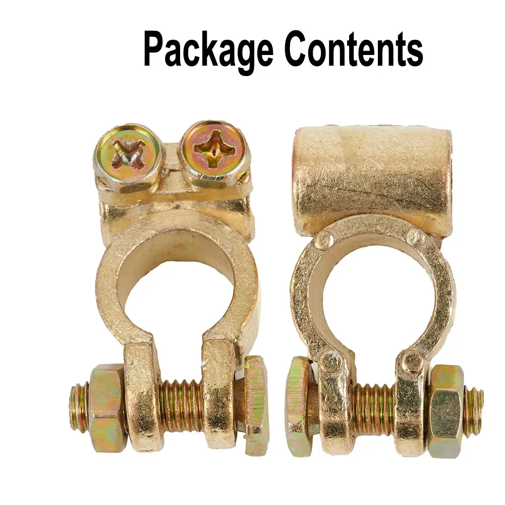 2pcs Truck Car Battery Wiring Pile Head Positive And Negative Battery Terminal Connector Clamps Is For Use With Batteries