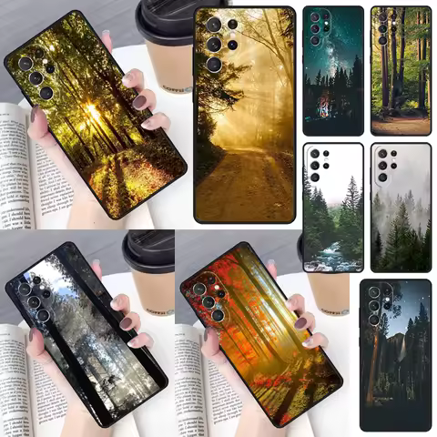 Beautiful Nature Forest Tree Cover For Samsung Galaxy S23 Ultra S22 S20 S21 FE S8 S9 S10 Plus Note 10 20 Ultra phone Case