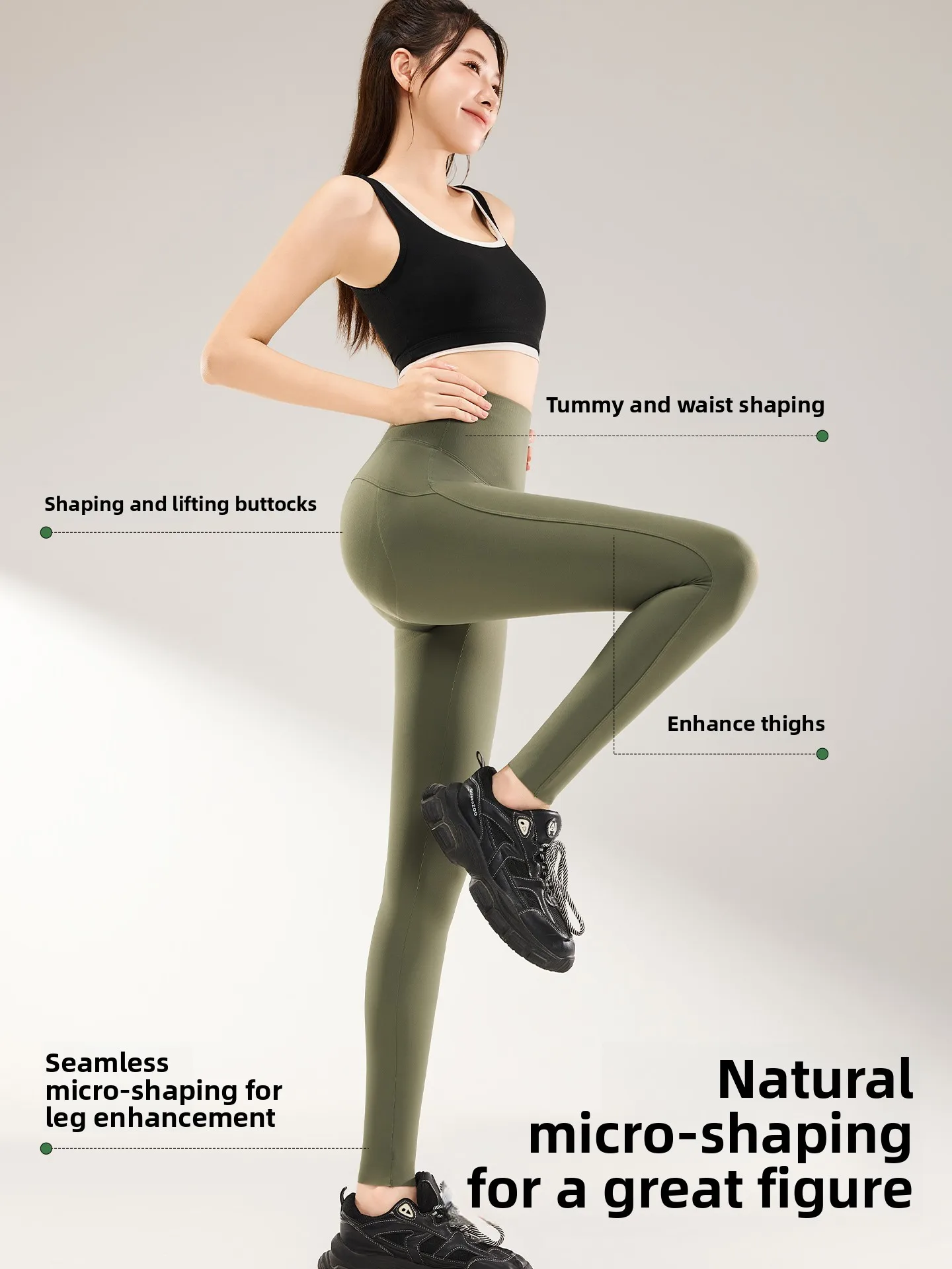 Elastische Yoga-Hose mit hoher Taille für Damen, bequem, hautstraffend, schlankmachend, hochelastische Nylon-Spandex-Fitn-Hose