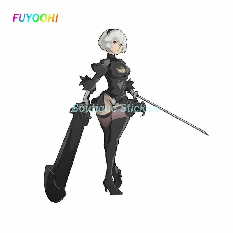 FUYOOHI Exterior/Protection Boutique Stickers Beautiful Car Sticker Nier Automata A2 Vinyl Personality Body Window Trunk Decals