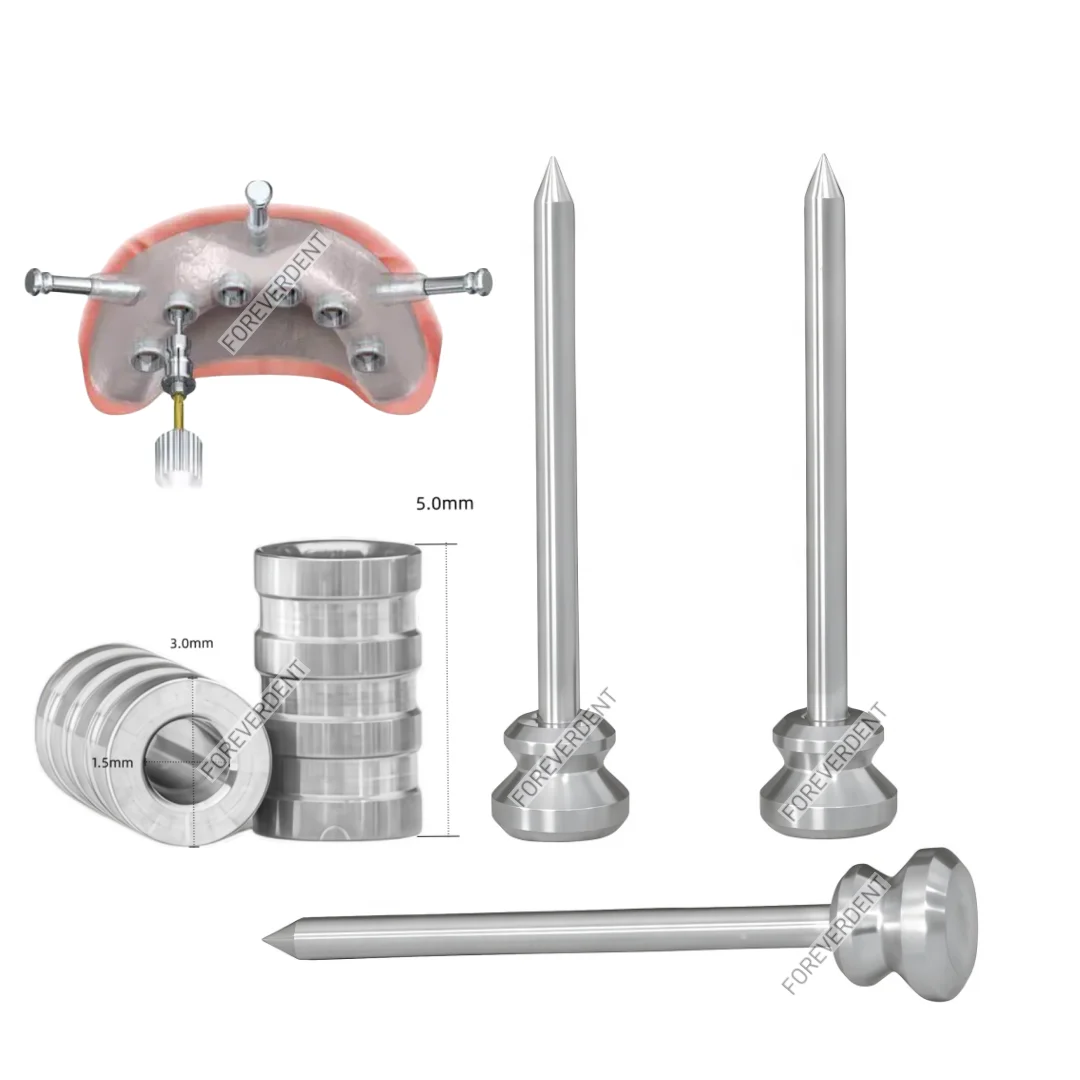 

20 мм якорный штифт для зубного имплантата, направляющая для гвоздей, цифровая челюстная дрель, универсальные рукава 3x1,5x5 мм
