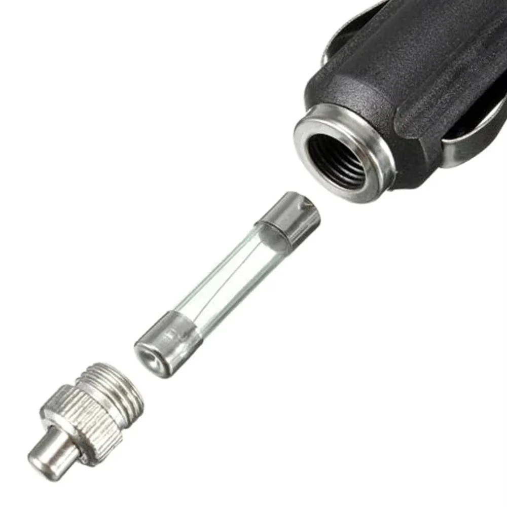 1PC 12V High Power Male Car Cigarette Lighter Socket Plug with LED Heat Resistant High Temperature Resistance for Automotive