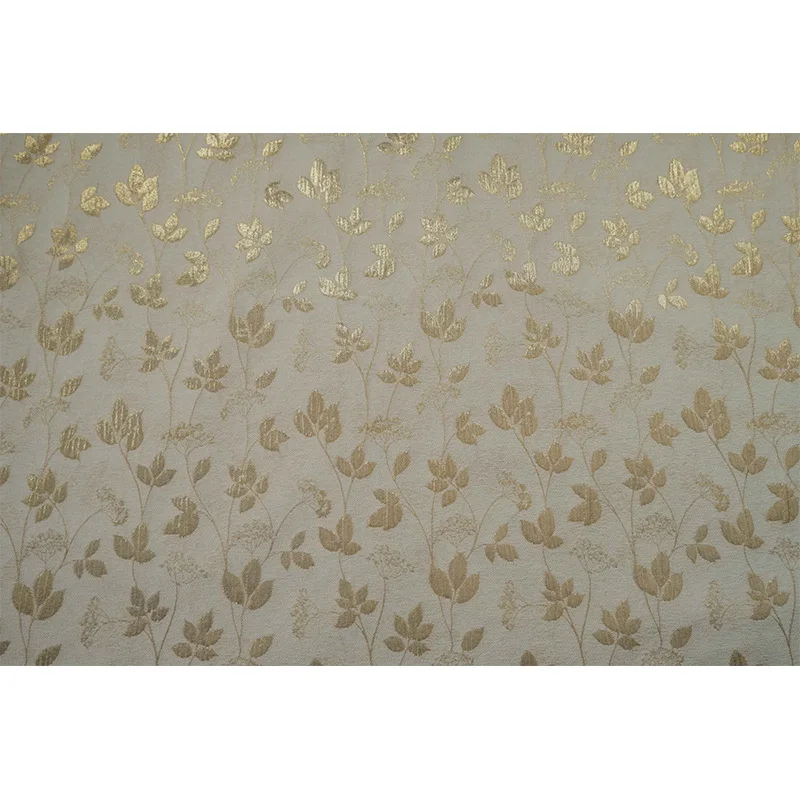 Gold ผ้าไหมเส้นด้ายย้อมผ้า Jacquard Chenille กำมะหยี่สตรีฤดูใบไม้ผลิฤดูใบไม้ร่วงชุดเสื้อแฟชั่น Diy ตัดเย็บผ้าโดยเมตร