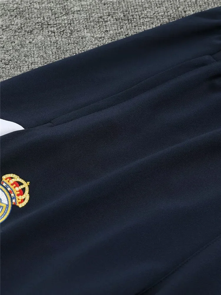 new men sports set Madridistas soccer Jacket Training wear games Jerseys baseball Kit Tops and trousers aldult