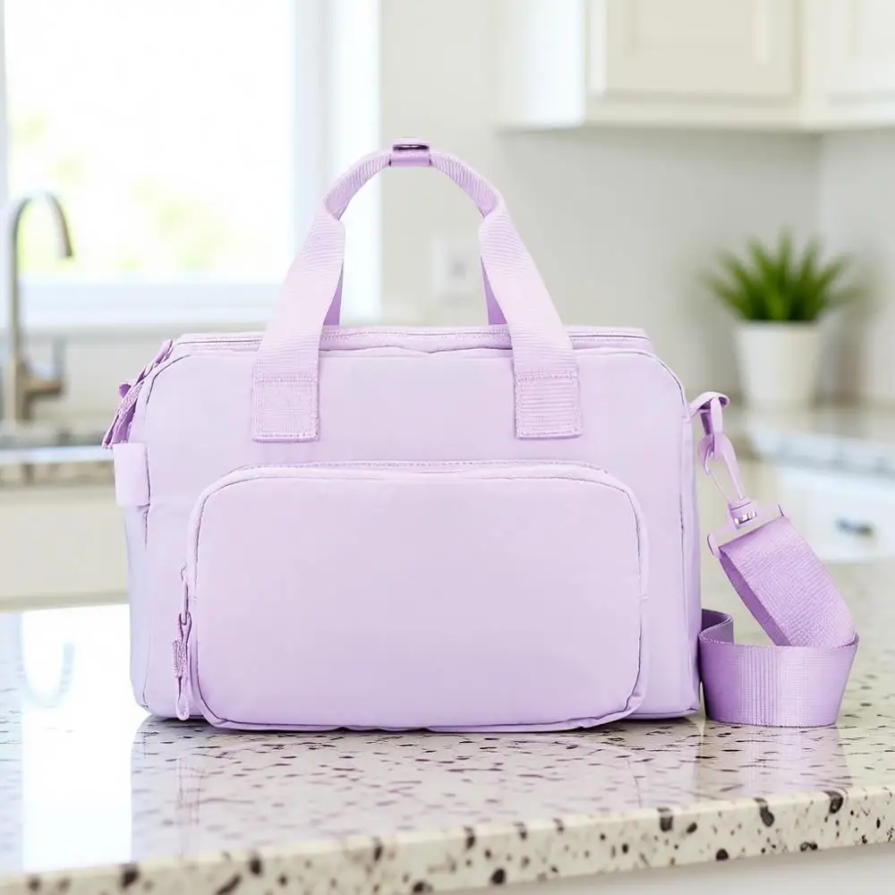 

Термосумка для обедов – очень большая сумка для обедов для взрослых с плечевым ремнем и внешним отделением для хранения, прочная, легкая, идеально подходит для работы.