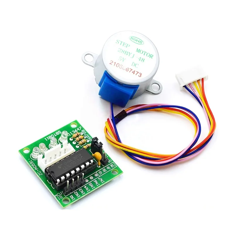 5V 4-Phase 28BYJ-48 DC Gear Step Stepper Motor+ULN2003 Driver Board ULN2003 PIC MCU DIY