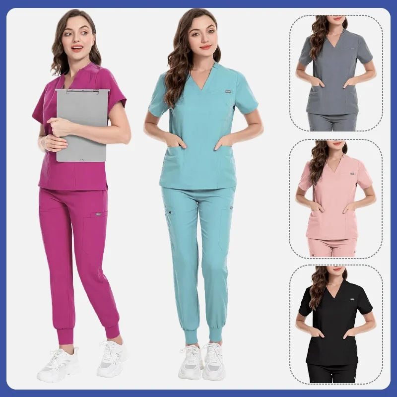 

Наборы скрабов, униформа, женские бегуны, медицинские аксессуары, хирургическая униформа для здравоохранения, лабораторная ветеринарная клиника, комплект рабочей одежды, мужской комплект