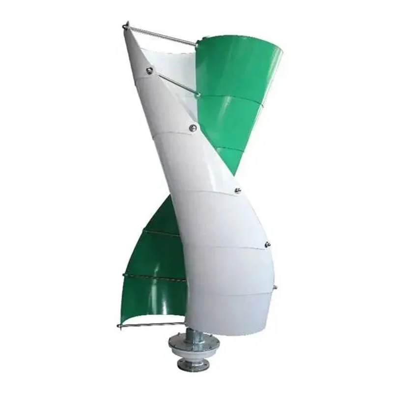 Alternative Energy 100W 200w 300w 400 500w 800w 1kw Vertical Spiral Axis Wind Turbine Generator