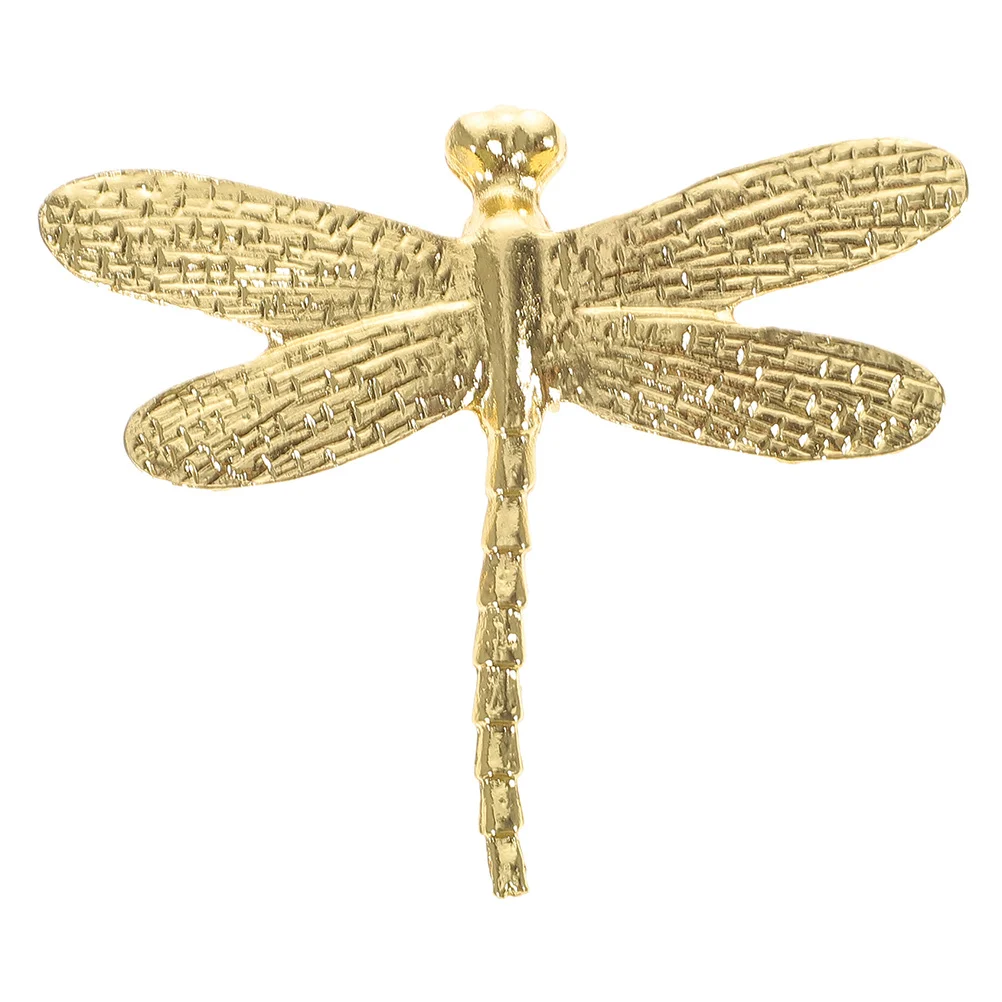 

Gold Dragonfly Sculpture Solid Metal Decorative Ornament Wings Living Room Cabinet Entryway Table Decor