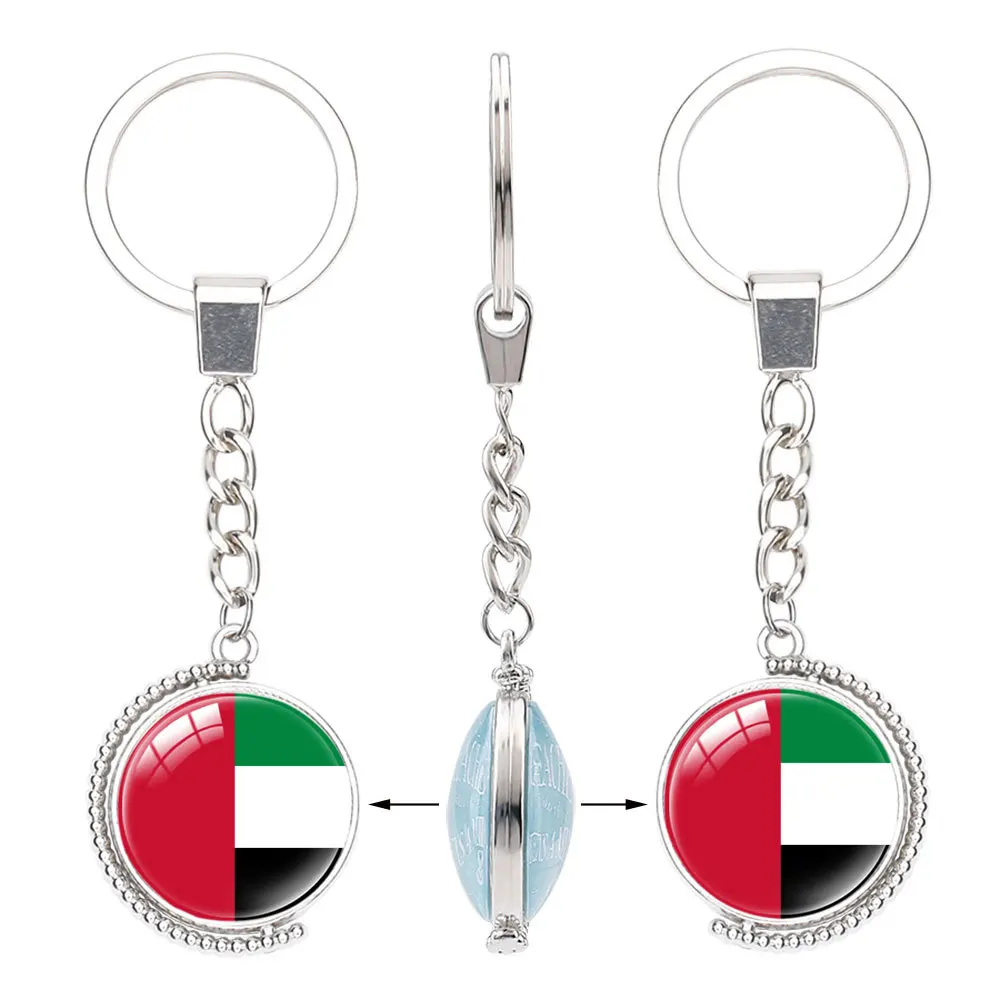 keychains emirates Saudi Arabia Qatar United Arab Emirates Iraq Flag Keychain Middle East Flag Keychain
