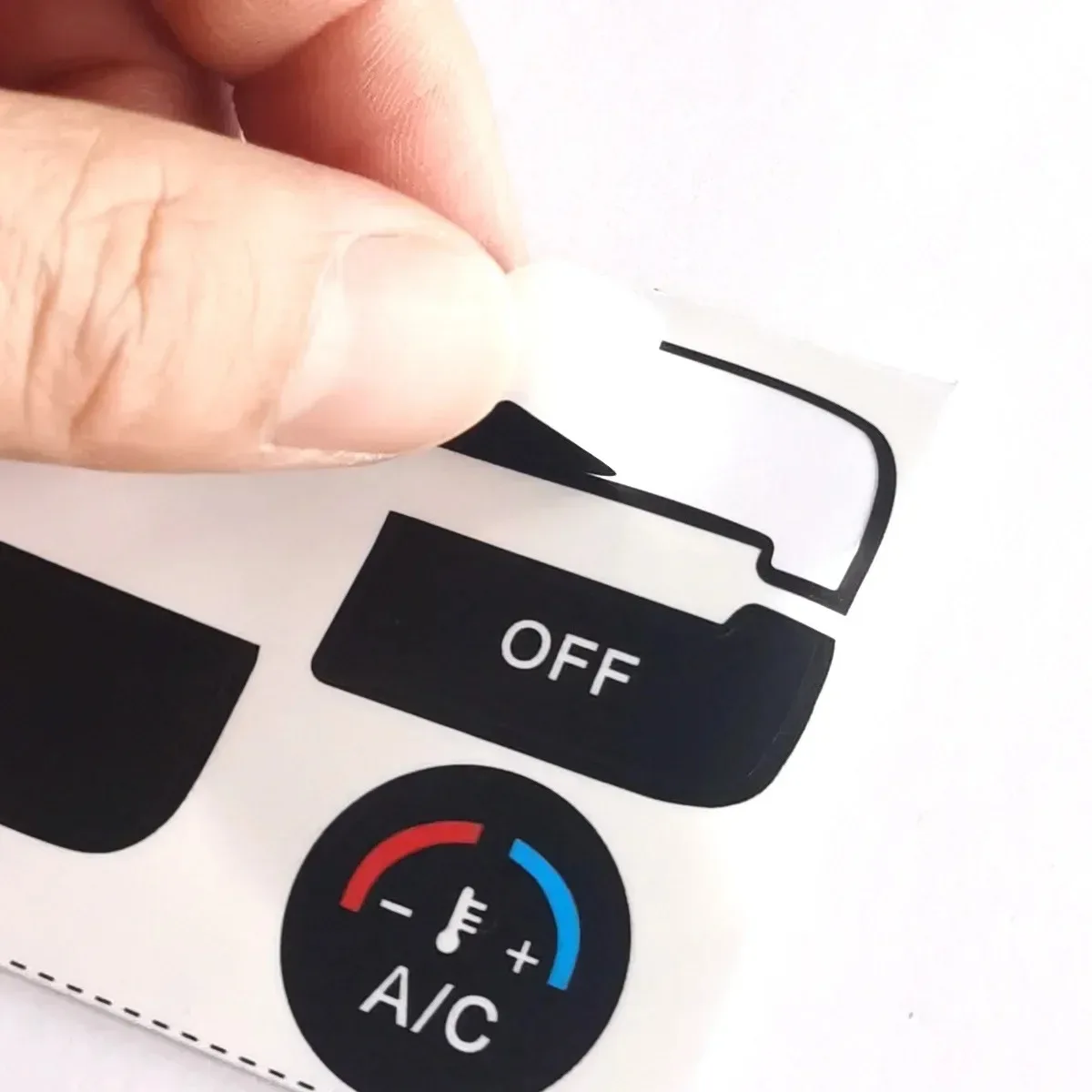 Car Air Condition Control Switch Button Repair Stickers For Ford S-Max For MONDEO A/C Button Repair Kit Matte Black