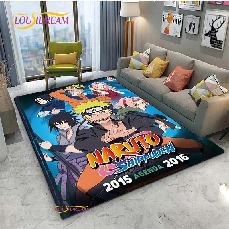 Bandai Naruto Cartoon Anime Carpet for Living Room Bedroom Cute Rugs Kitchen Door Kids Un-slip Floor Mats Alfombra Birthday gift