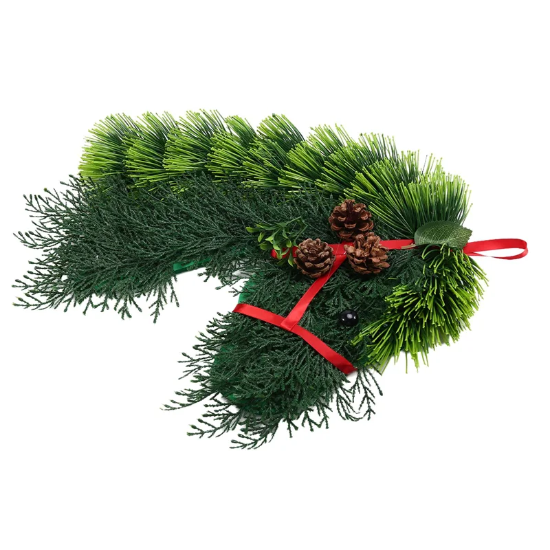 

IALJ-Horse Wreath Animal Wreath Front Door Wreath Christmas Hanging Decoration Holiday Decoration