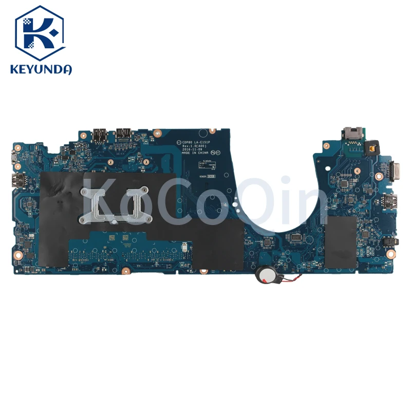 Imagem -06 - Placa-mãe do Portátil para Dell Latitude 5580 Placa-mãe La-e151p 0f3f59 0ywd70 0f3f59 0dr1nc 00x00y i5 i7 7ª Geração