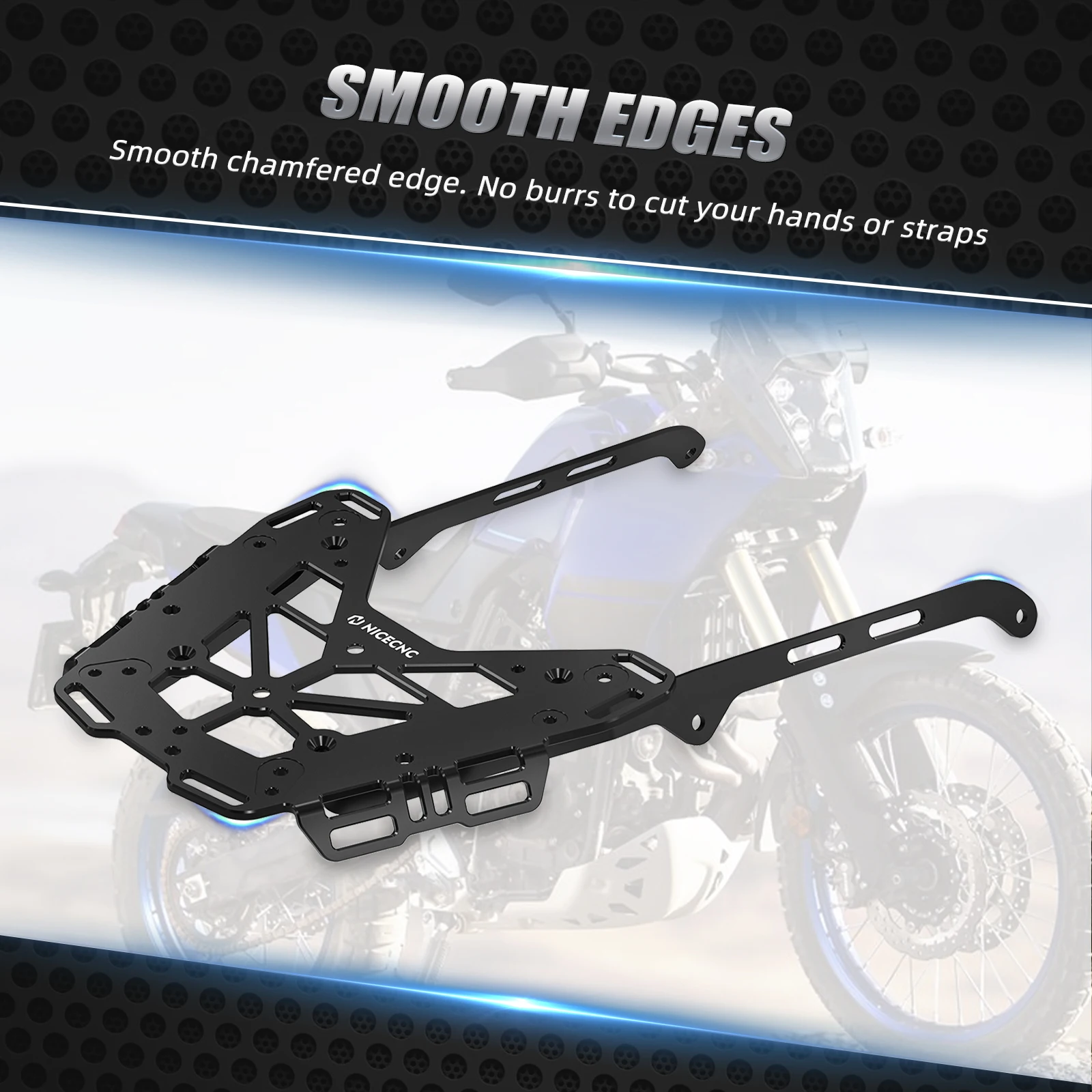 (EU-Lager) NICECNC Gepäckträger für Yamaha Tenere 700 /XTZ700 XTZ07 2019-2024, Seitenkofferhalterung, Soziushalterung – Detail 9