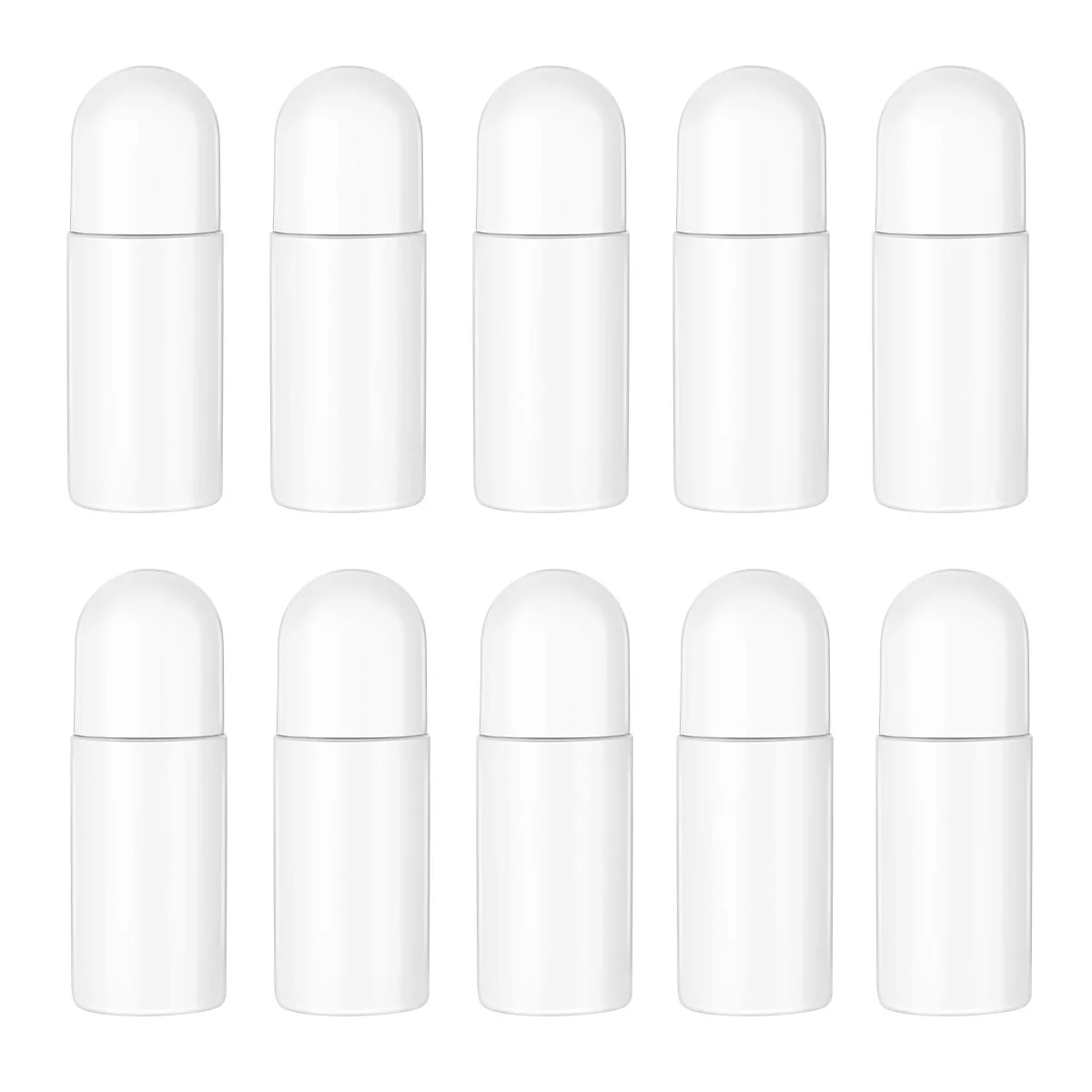 

healifty 10pcs 50ML Plastic Roller Bottles for Essential Oils Empty Refillable Roll on Bottles Reusable Leak-Proof DIY Container